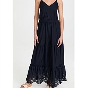 Splendid Kors Eyelet Embroidered Dress in Navy